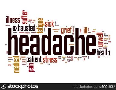 Headache word cloud