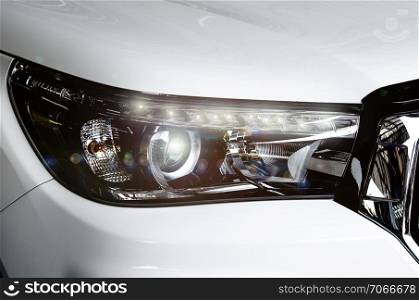 headlight lamp fornt car of new automobile