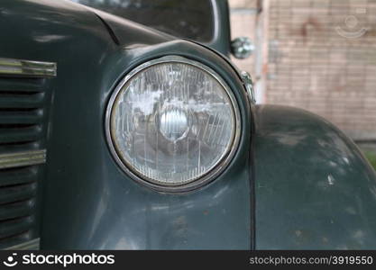 Headlight retro car