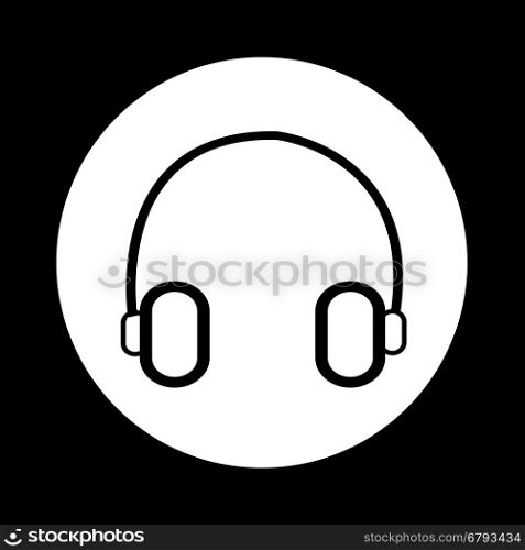 headphone icon illustration design