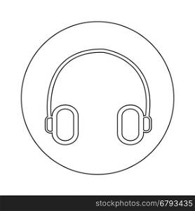 headphone icon illustration design