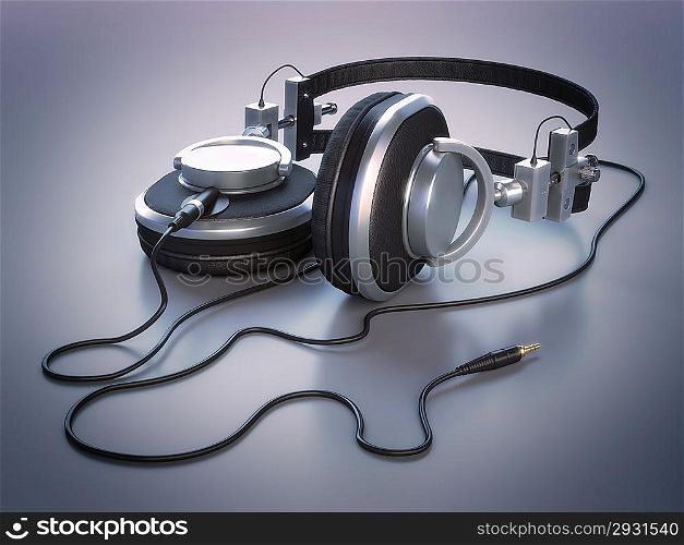 Headphones (high-res 3D render)