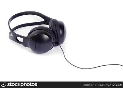 Headphones isolated on a white