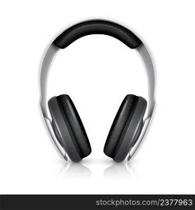 Headphones vector illustration isolated on white background.. Headphones vector illustration isolated on white background