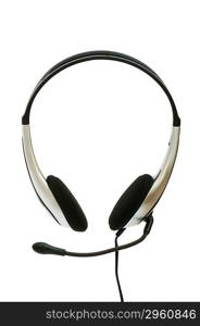 Headset isolated on the white background