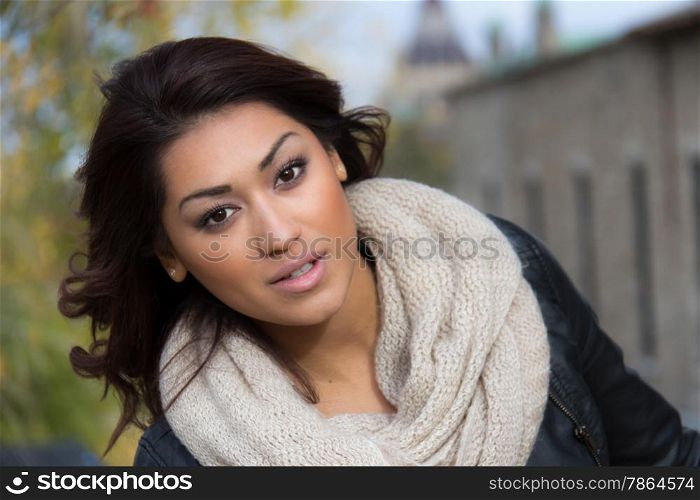 Headshot of a latino woman outside