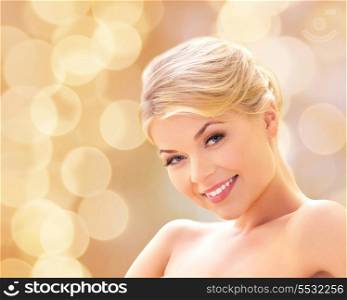 health and beauty concept - beautiful woman