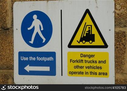 Health and safety notices