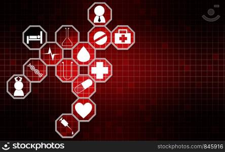 Health care innovative concept background,3D rendering