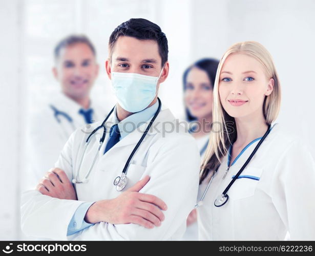 healthcare and medical concept - group of doctors. group of doctors