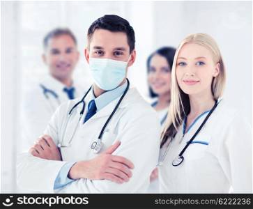 healthcare and medical concept - group of doctors. group of doctors