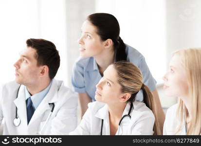 healthcare and medical - young team or group of doctors