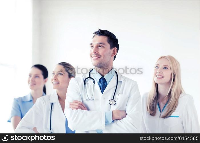 healthcare and medical - young team or group of doctors. young team or group of doctors