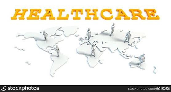 Healthcare Concept with a Global Business Team. Healthcare Concept with Business Team