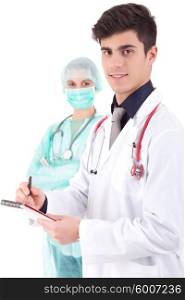 Healthcare team - nurse and medic
