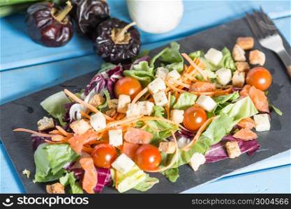 Healthy and fresh Mediterranean salad