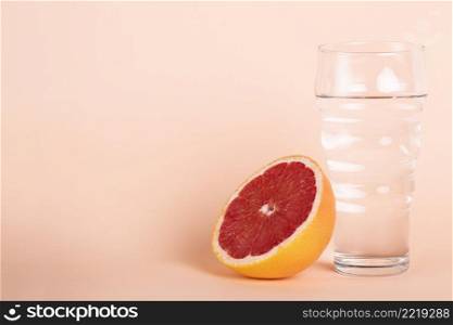 healthy arrangement with water fruit