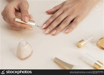 healthy beautiful manicure polish