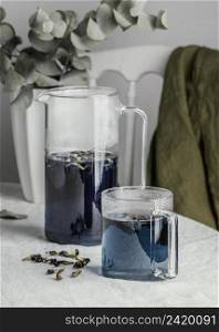 healthy blue drink composition table