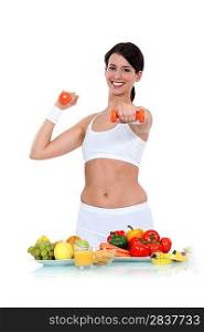 Healthy diet and exercise