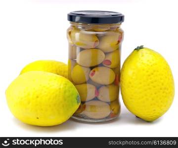 healthy food - olive and lemons