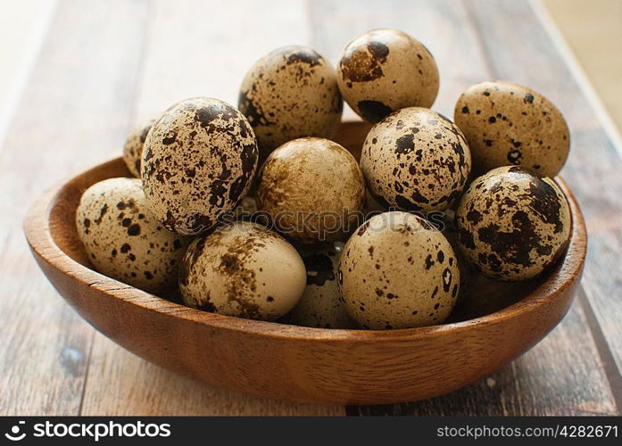 healthy fresh organic quail eggs