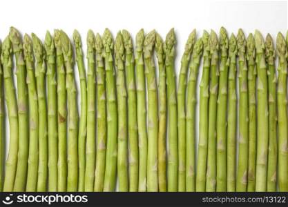 Healthy green fine asparagus tips