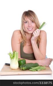 Healthy green organic food