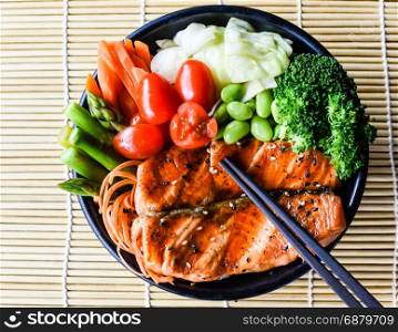 Healthy Japanese Salmon Teriyaki