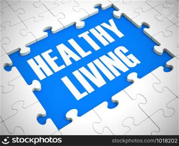 Healthy living concept icon means having a medical check up or physical. Well-being or wellness cared for by Doctor - 3d illustration.