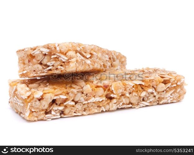 Healthy munchies isolated on white background