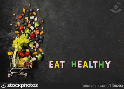 healthy or vegetarian vegan concept