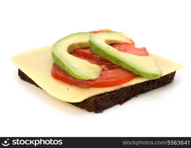 healthy sandwich isolated on white background