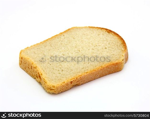 Healthy sandwich without a thing with one bread on a white background