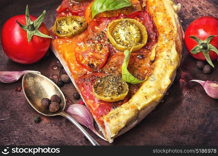Healthy vegan pizza