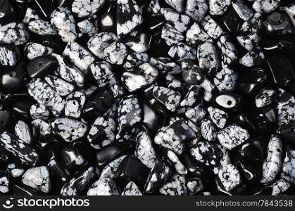 heap of many obsidian stones, suitable for backgounds