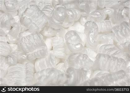 Heap of packing peanut