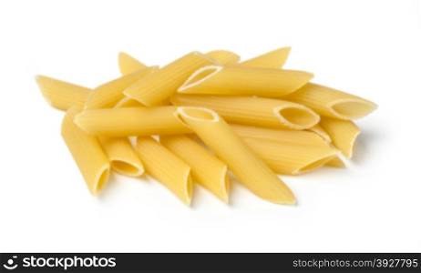 heap of pasta on white background, with clipping path&#xA;&#xA;