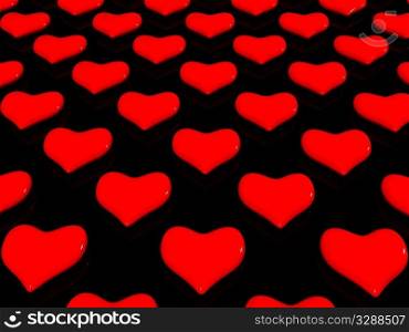 heart background. 3d holiday valentine