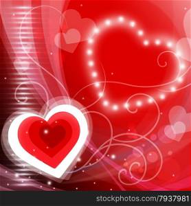 Heart Background Meaning Valentine Day And Glare