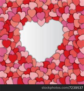 Heart background with space
