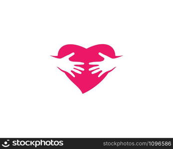 Heart Care logo vector template