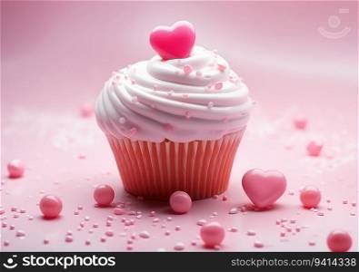 Heart Delight. Capturing the Essence of Love with a Sweet and Tender Concept. Valentine concept background.