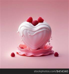 Heart Delight. Capturing the Essence of Love with a Sweet and Tender Concept. Valentine concept background.