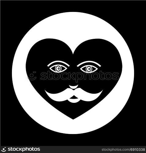 Heart Face Emotion Icon