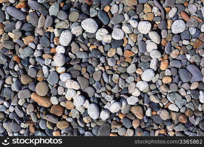 Heart from stones on pebble