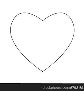 Heart icon illustration design