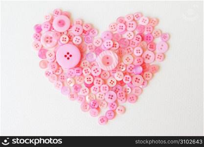 heart made out of buttons