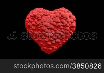 Heart of Red Balls exploding, Alpha
