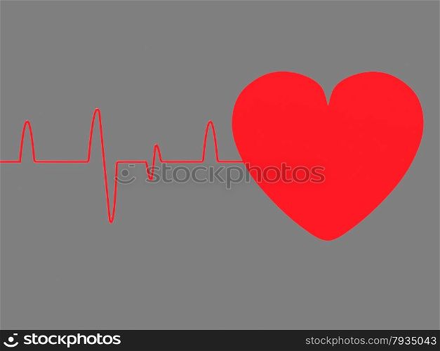 Heart Pulse Representing Text Space And Heartbeat